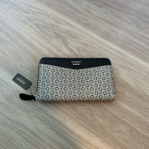 GUESS Monogram Wallet - Black and Gray
